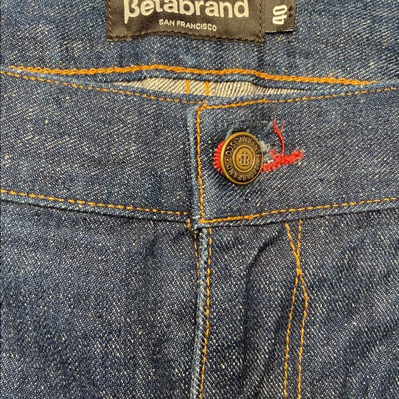 Betabrand Chef Jeans by Chris Cosentino Mens Dark Wash Blue Denim 40 x 30 - Picture 2 of 6